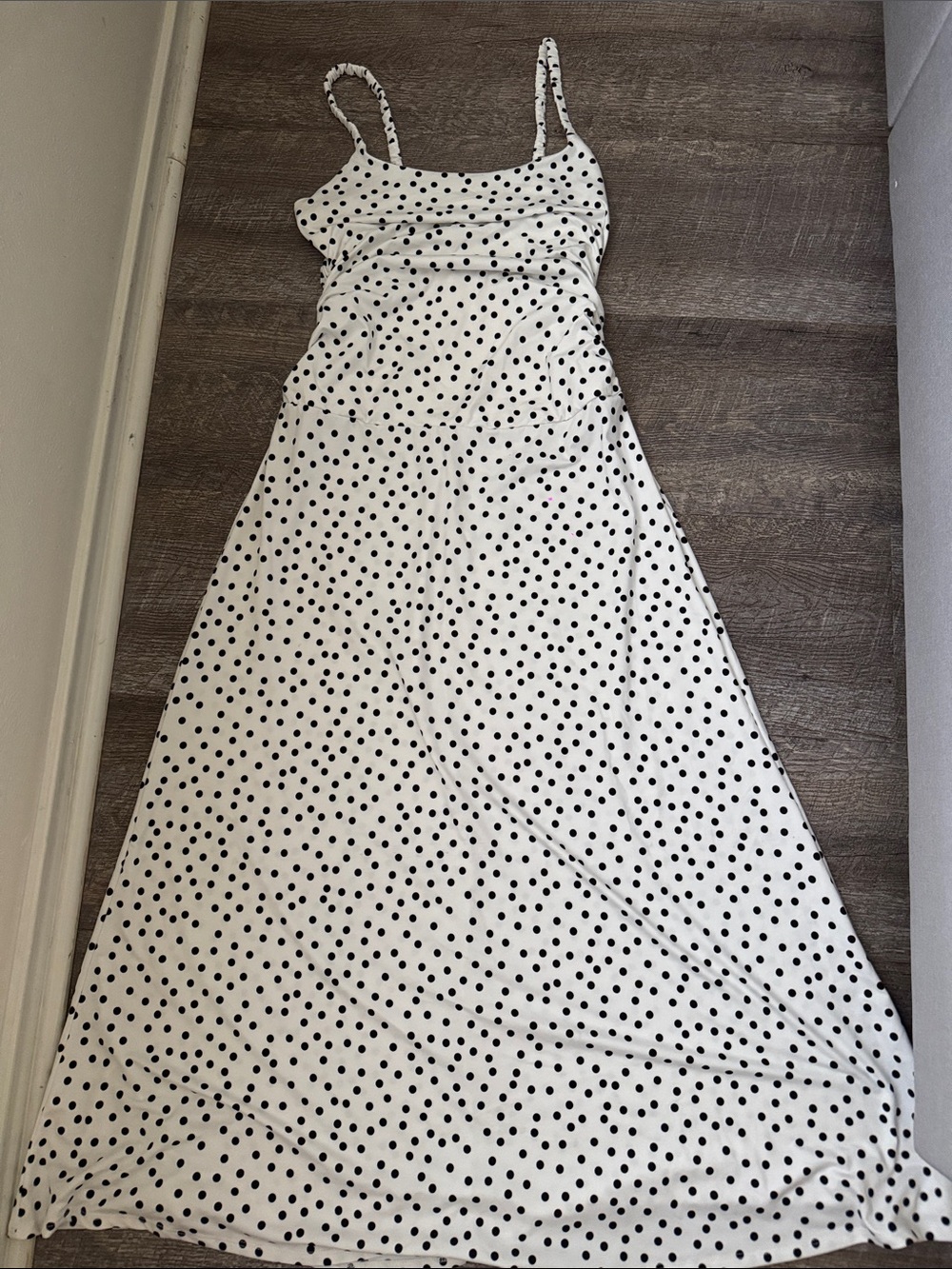 wild fable White and Black Polka Dot Dress